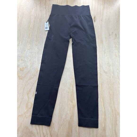 We Wore What Seamless Leggings Circular Knit Black M NWTs $98 - Picture 4 of 5